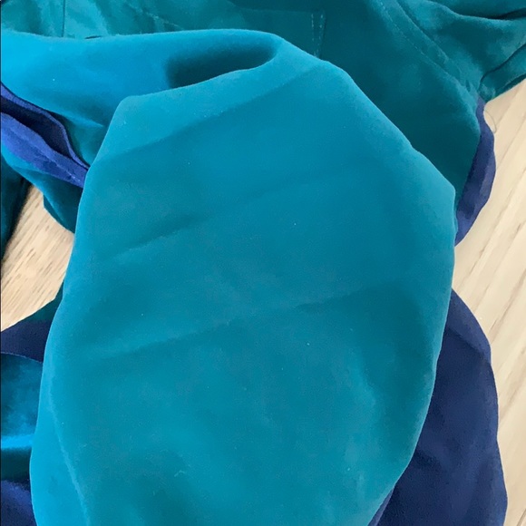 SANDRO SEMI SHEER COLORBLOCK BUTTON UP - Picture 4 of 4